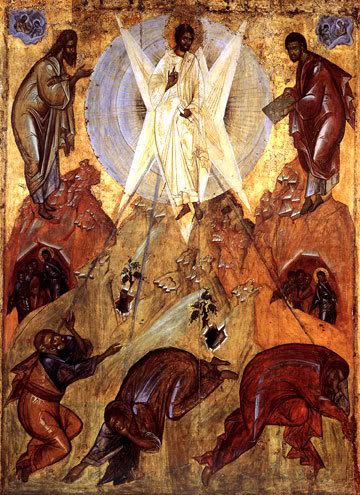 THE TRANSFIGURATION, c. 1403, Tret'Jakov Gallery, Moscow.