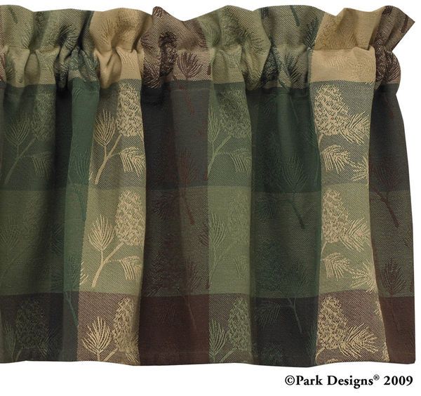 Pine Ridge Cotton Tapestry Country Cabin Window Valance 72x14 eBay