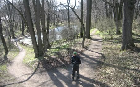 Por el parque