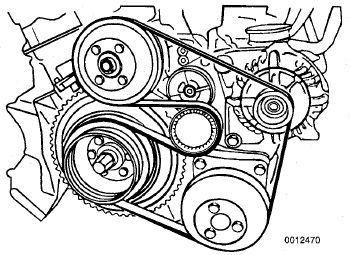 1994 Bmw 525i belt diagram #2