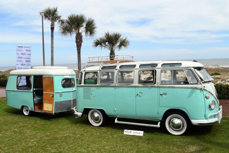 1963 Volkswagen Type 2 "23-Window" Super Deluxe Microbus with Eriba Puck - $159,500