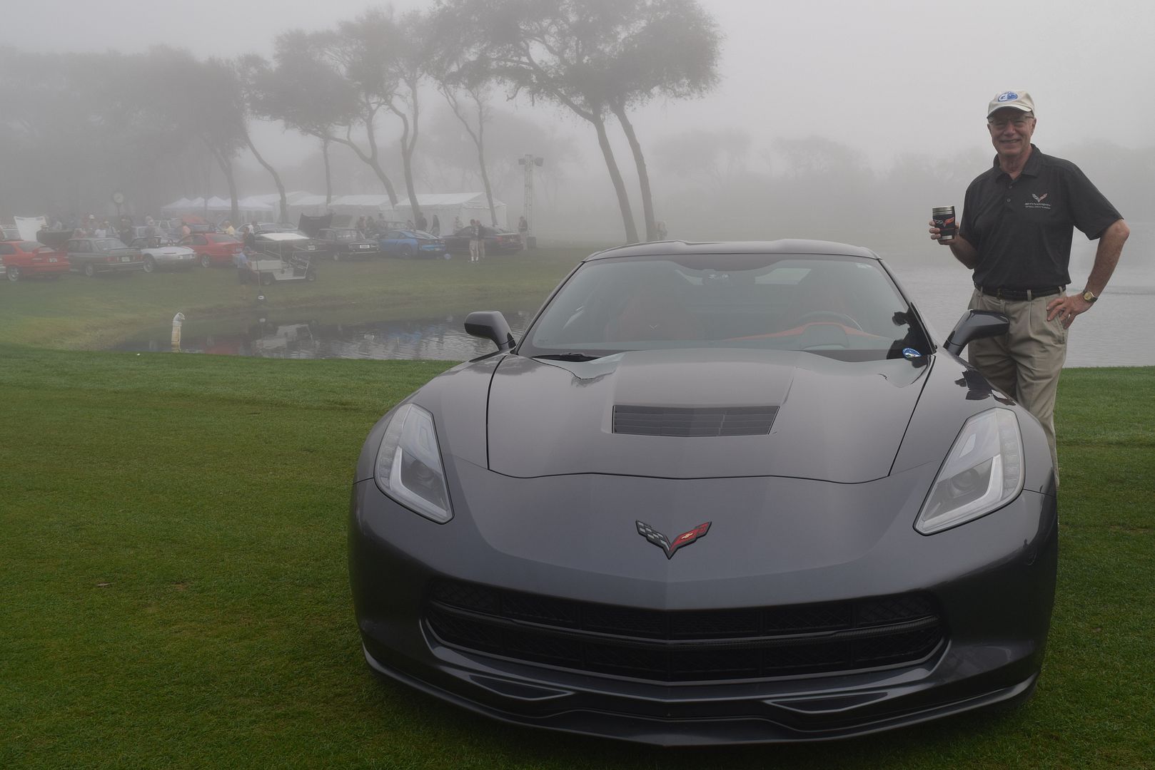 Steve Shap arrives early with C7 and coffee