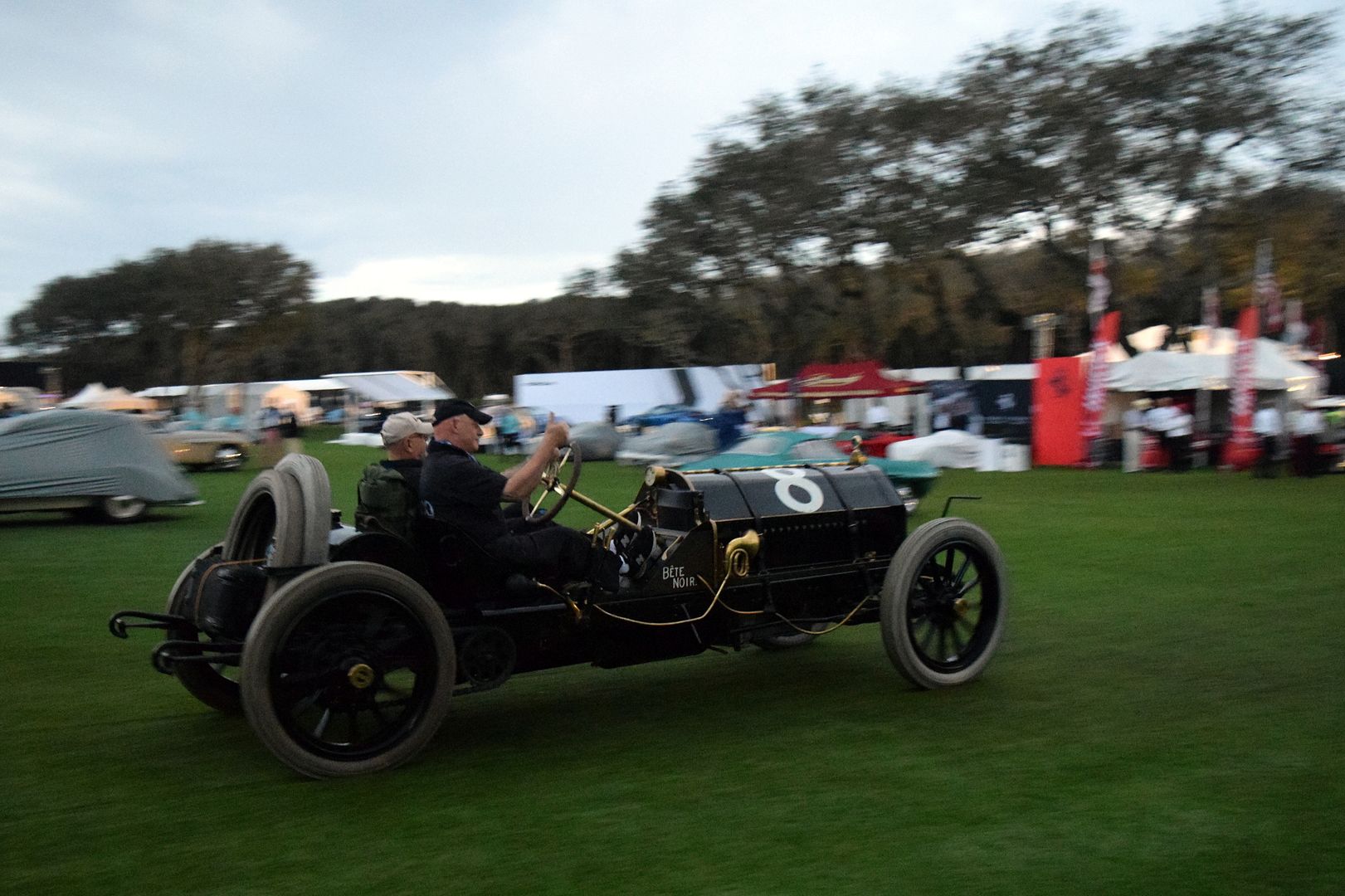 Early morning show car staging