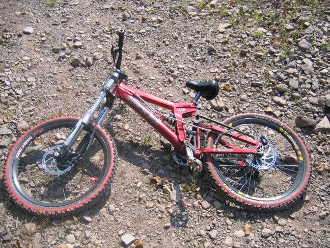 dh fork on enduro bike