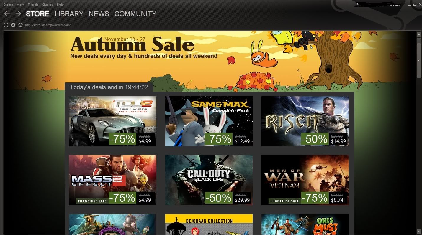 Llegan las rebajas de otoño a Steam. Ofertas todos los dias Llegan las rebajas de otoño a Steam. Ofertas todos los dias