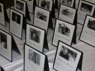 Photo Table Cards / Table names
