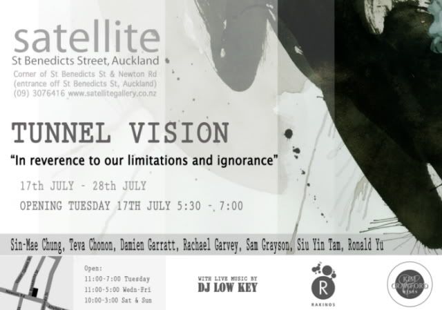 Tunnel Vision exhibition Flyer