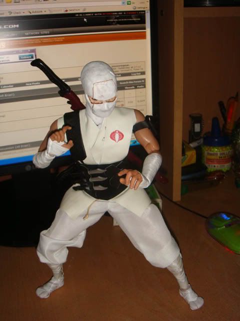 Snake Eyes 1//6 scale toy GI JOE Black Matte Body w//Head Sculpt