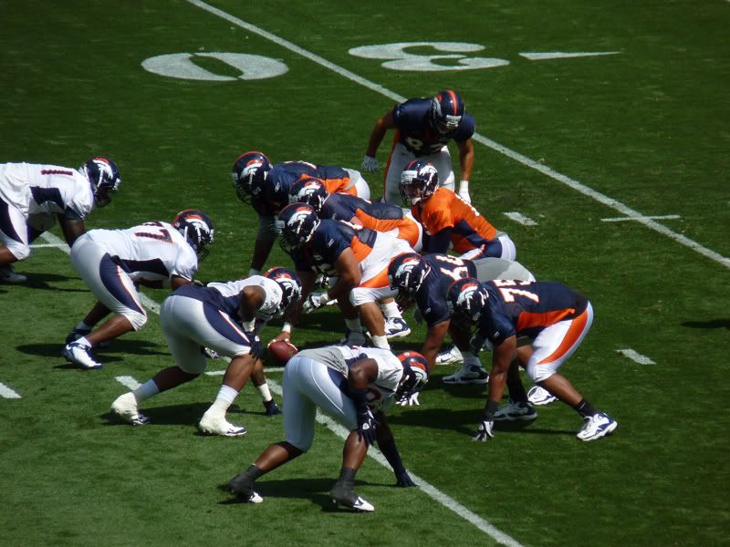 Broncos practice at Invesco.