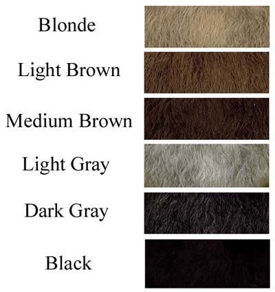 hair color swatch. select your color choice.