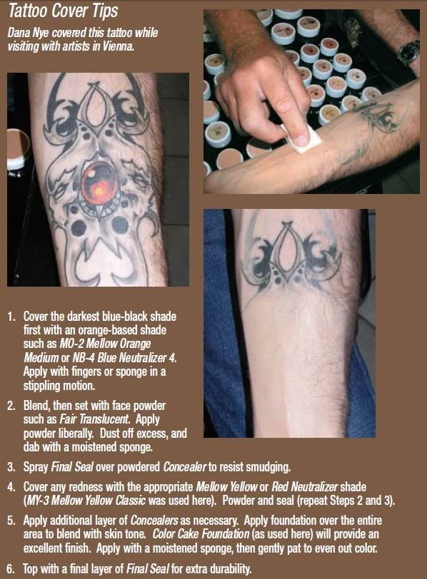 R NT-1 Tattoo Cover 1. R NT-2 Tattoo Cover 2. R NB-1 Blue Neutralizer 1