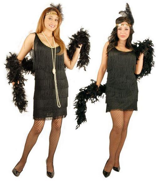 Roaring 1920s FASHION FLAPPER HALLOWEEN COSTUME 20s Dress Adult 00768