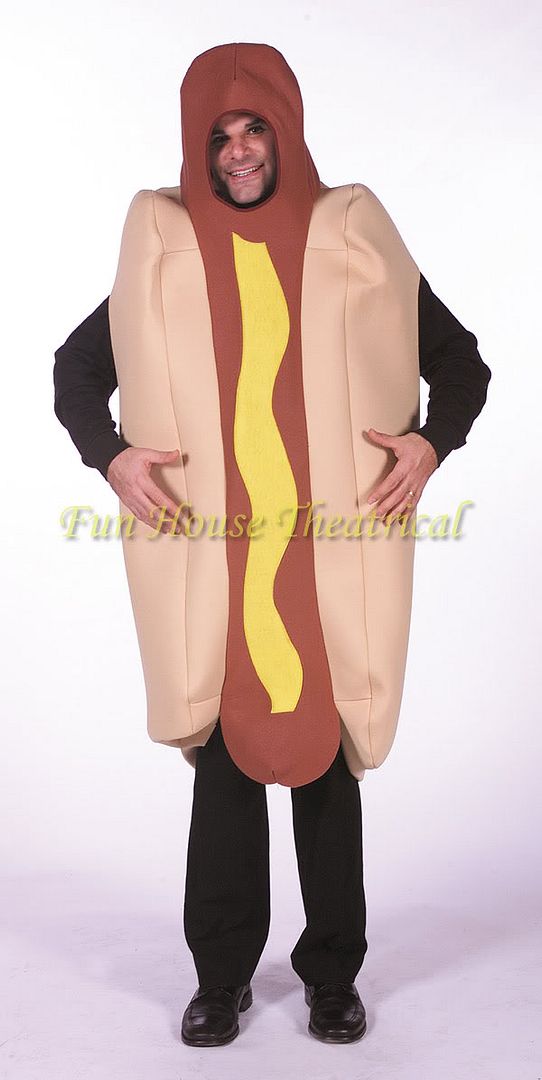 Hot Dog Wiener Mascot Suit Adult Halloween Costume Polyfoam Bodysuit