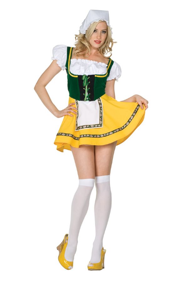 Sexy German Import Beer Garden Girl Oktoberfest Costume Dress Adult