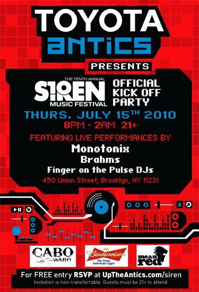 Siren Pre Party