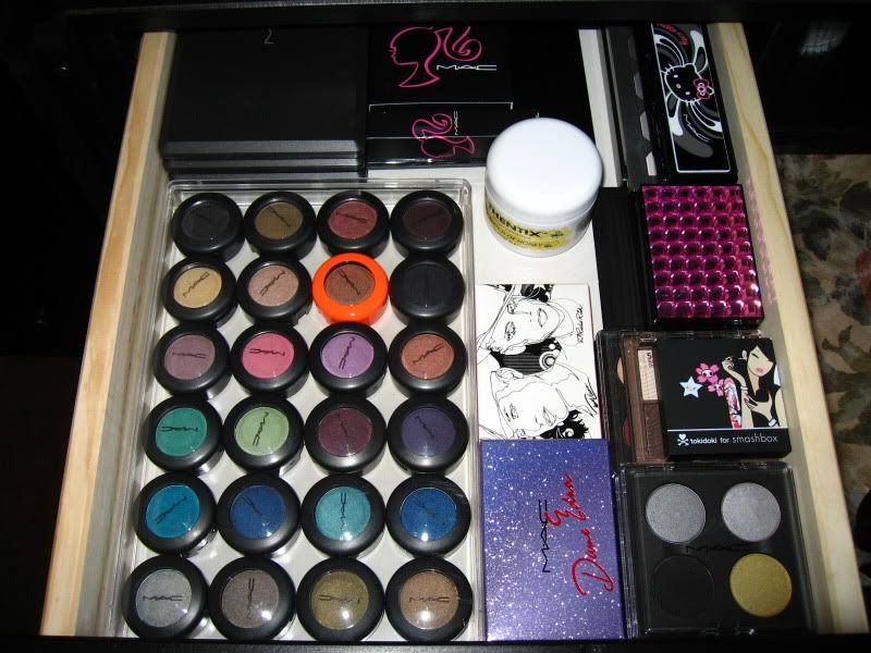 makeup vanity desk. Desk Drawer #1 Palettes