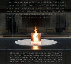 image of the Eternal flame at the US Holocaust Memorial Museum
