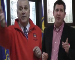 screencap of Ohio State Senator Cliff Hite and challenger Corey Shankleton explaining what other rights they would like to restrict in the 1st Senate District.