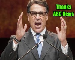 created image of Texas Gov. Rick Perry thanks ABC News for the shade
