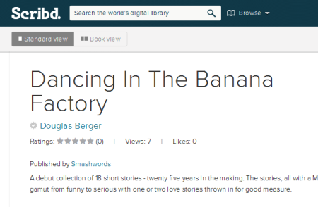 screenshot of Dancing in the Banana Factory on Scribd