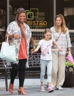 screencap of Queen Latifah, Kylie Rogers. and Jennifer Garner in scene from Miracles From Heaven