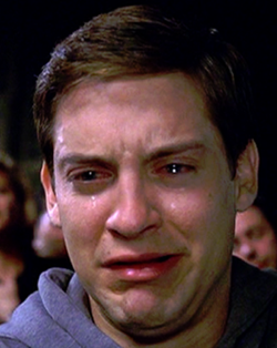 screencap of guy crying