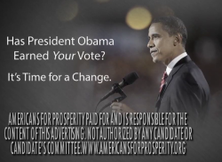 screencap of End credits to Americans for Prosperity ad