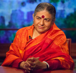 image of Vandana Shiva on Moyers & Company TV show