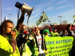 image showing A Walmart protest in Maryland in 2012