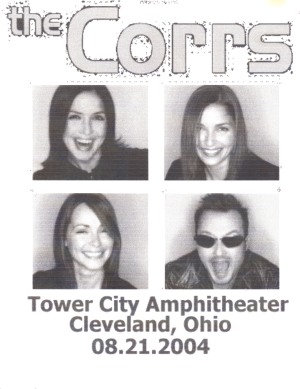 image of self made poster for the Cleveland Ohio Corrs show