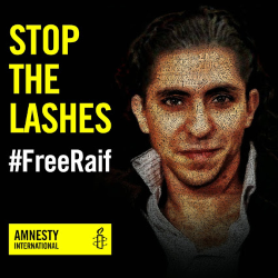 poster to support Raif Badawi