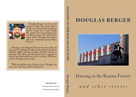 full front and back cover for my book Dancing in the Banana Factory