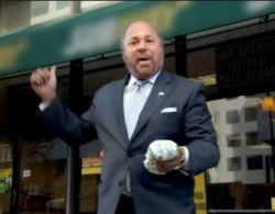 Bo Dietl in Arby's ad screencap of detective Bo Dietl in Arby's ad