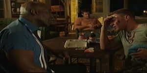 Michael Clarke Duncan, Geoff Stults, from The Finder with a client image of Michael Clarke Duncan, Geoff Stults, and the client