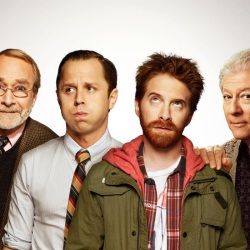 Martin Mull, Giovanni Ribisi, Seth Green, and Peter Riegert on 'Dads' Cast photo of Martin Mull, Giovanni Ribisi, Seth Green, and Peter Riegert on 'Dads'