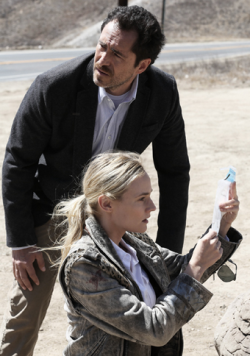 Demian Bichir and Diane Kruger on FX's The Bridge photo of Demian Bichir and Diane Kruger on FX's The Bridge