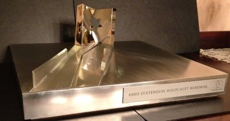 photo of the Model of the proposed Ohio Holocaust Memorial