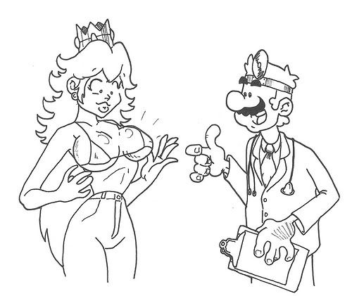 mario and princess peach coloring pages. Re: Coloring page with Super