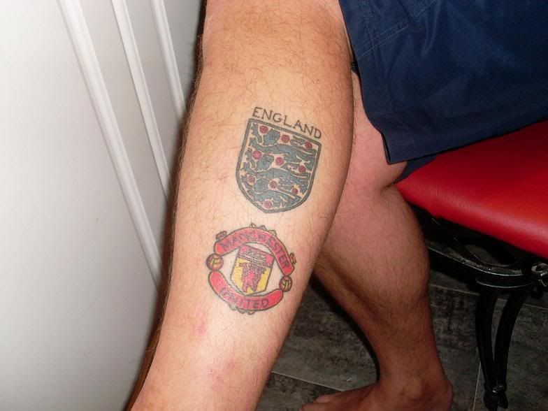 manchester united tattoos. New Tattoo - Manchester United