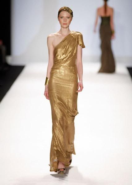 gold long color style grecian
