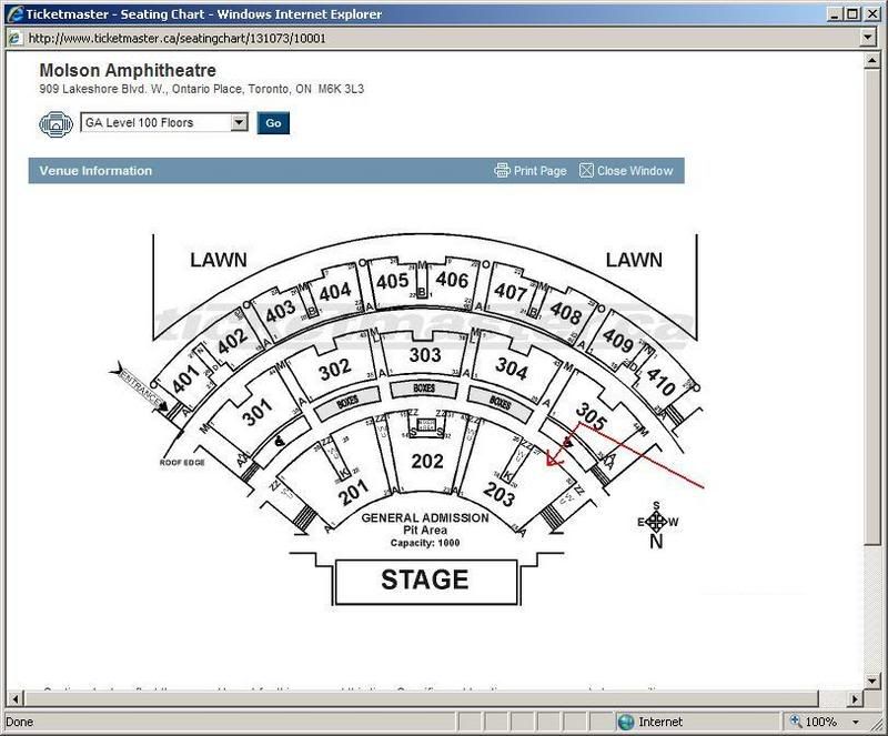 FS 2 Tickets The White Stripes Molson Amphitheatre, Toronto July