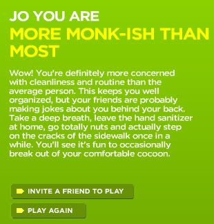 Clicky for 'How Monkish Are You?' Quiz!