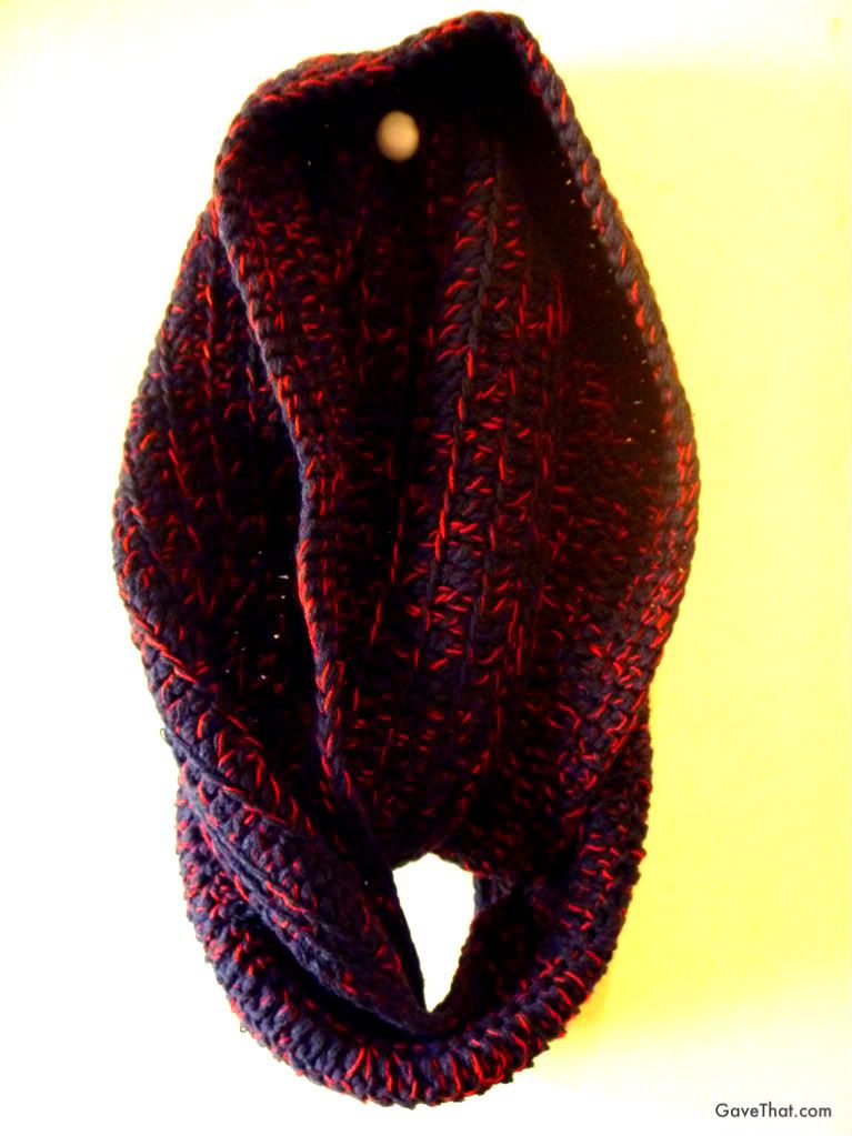 mam for gift blog gave that BMC Handmade Suspense infinity scarf in navy