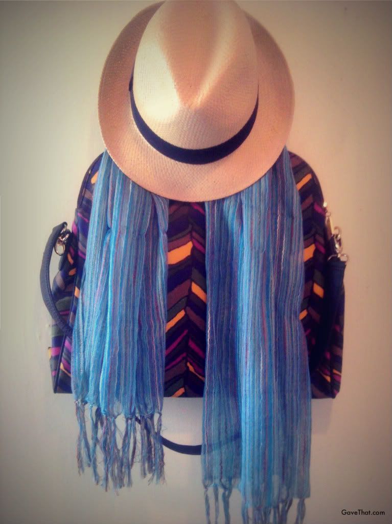 mam for Gave That warm weather favorites fedora hat Isuga scarf Trina Turk Bethany bag