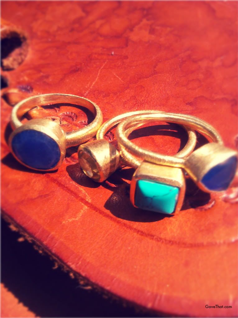 Rings by Brazilian designer Betty Carre