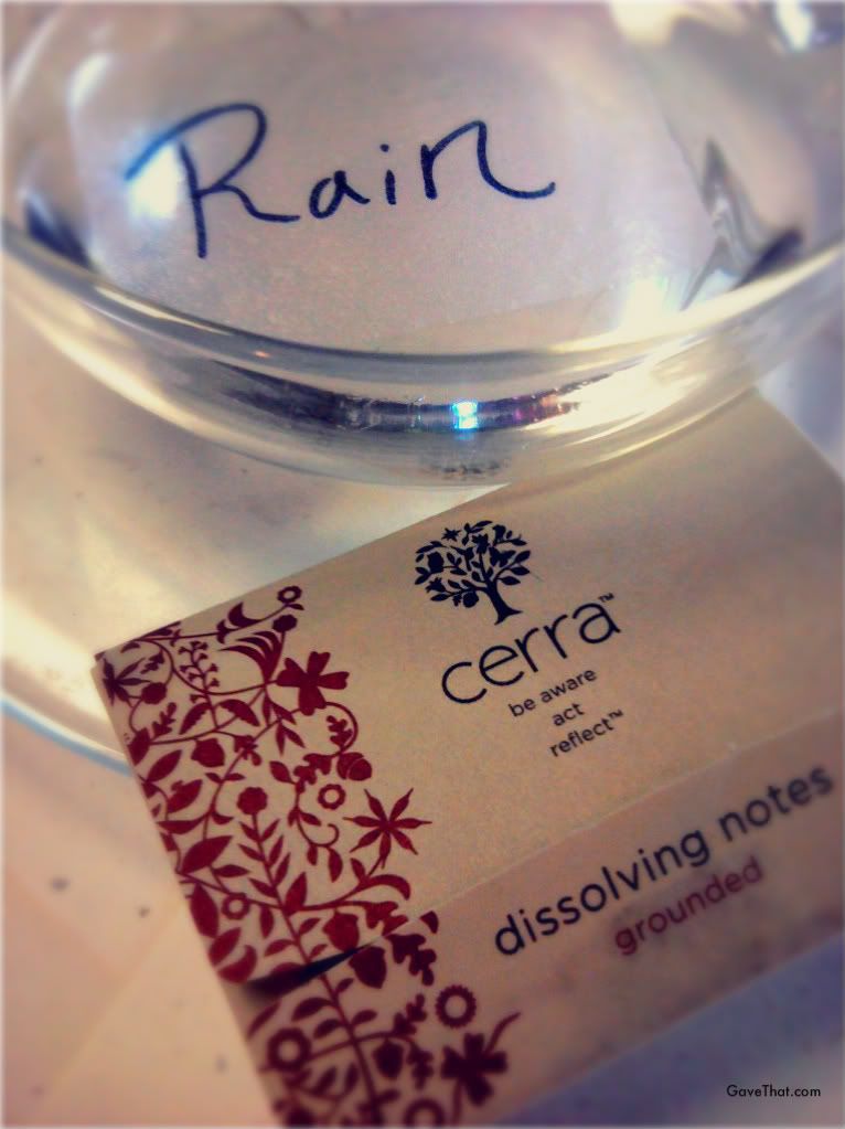 Cerra dissolving notes gift kit