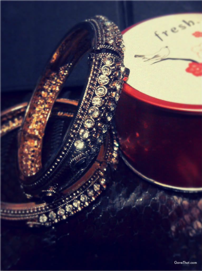 New Dehli Indian bejeweled bangle bracelets