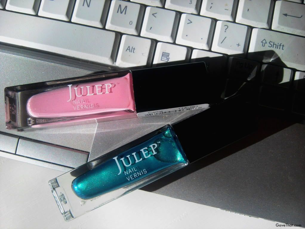 Julep nail polishes in Carrie and Megan