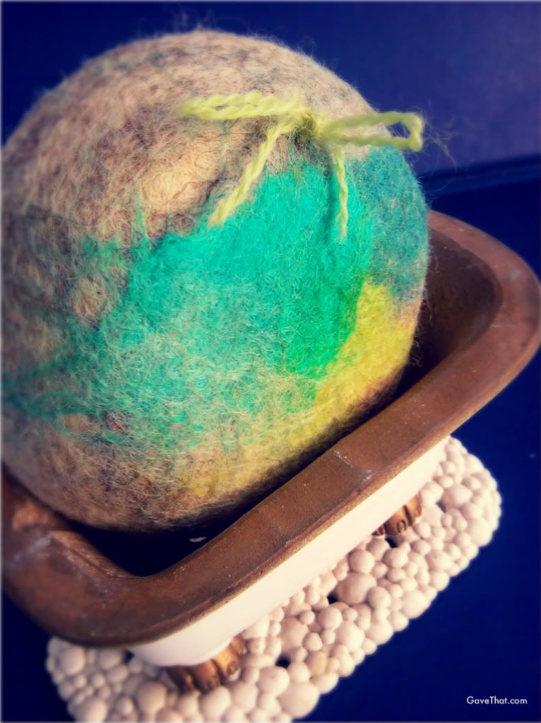 Wool felted soaps by Fiat Luxe Designs gift idea