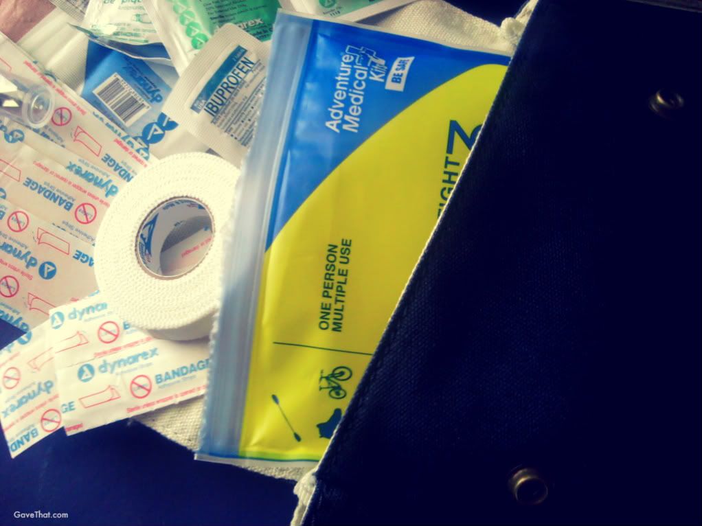 Adventure Medical Kit first aid kit in my Linus bike bag